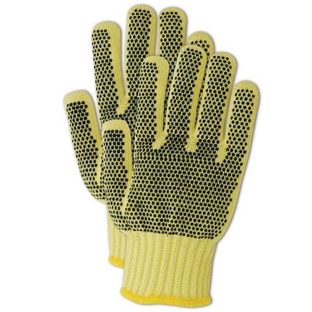 Magid CutMaster CutResistant Machine Knit Gloves w Nitrile Dots, Made with Dupont Kevlar 500, 12PK N93CB-KVPR